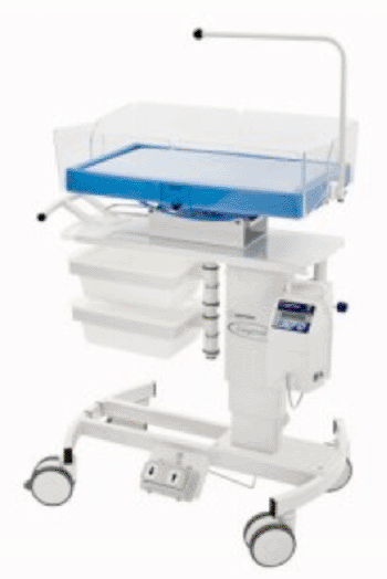 Image: The Inditherm CosyCrib baby nest warming unit (Photo courtesy of Inditherm Medical).